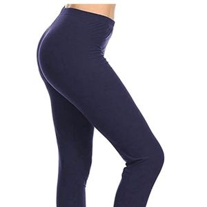 High-Waisted Navy Leggings